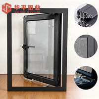 Fenêtre à battant en aluminium pré-assemblée, prête à l'installation, kit complet pour une rénovation et une mise à niveau rapides sur site
