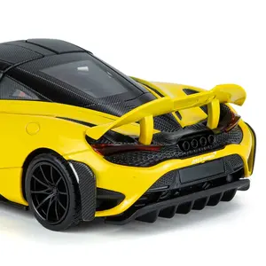 Modèle de voiture de sport en alliage moulé sous pression 1/24 CCA <span class=keywords><strong>Mcla</strong></span> 765LT Supersport avec son et lumière, portes ouvrables, jouet décoratif de collection, boîte couleur - Product Image 3