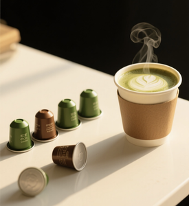 Zero Sugar Matcha Coffee <strong>Pods</strong> for <strong>Nespresso</strong> Original Premium Japanese Style Green Tea Capsules - Product Image 3