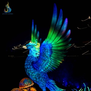 Grande Lanterna in Ferro a Forma di Uccello - Lanterna Realistica per Festival, Festa del Papà e Laurea, per Uso Esterno - Product Image 3
