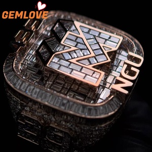 แหวนเพชร GEMLOVE ระดับไฮเอนด์ D-F VVS ฝังเพชรเต็มวง สำหรับงานปาร์ตี้ไนท์คลับ - Product Image 5