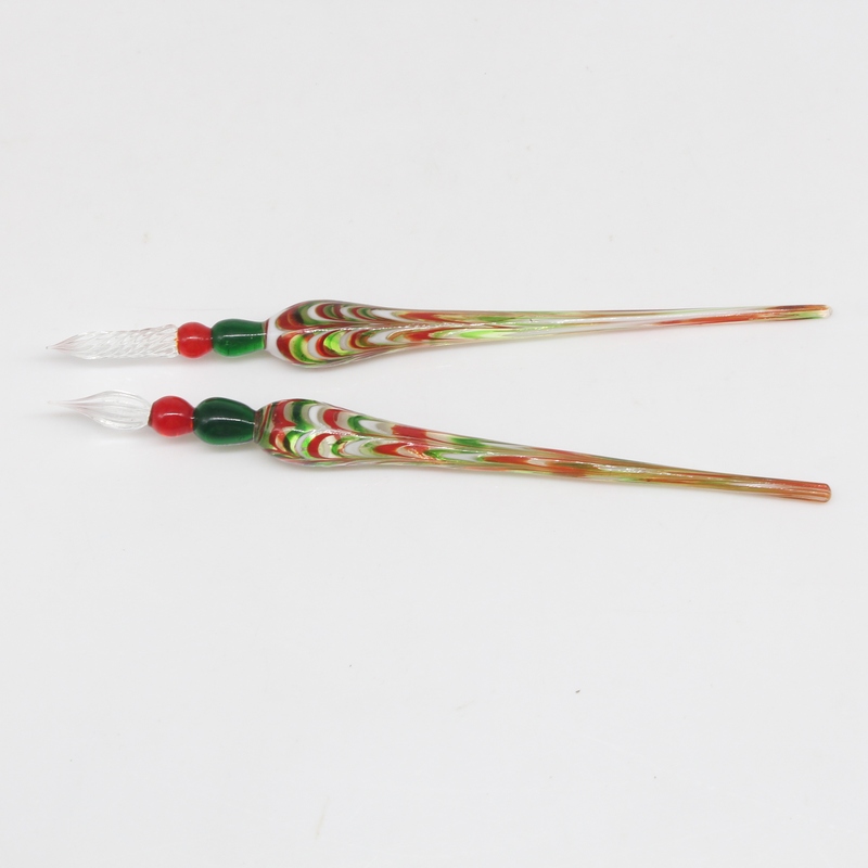 Crystal Glass Dip Pen Set Glass