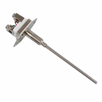 Sonde thermocouple blindée de type K avec montage à bride filetée WRNK-101 SS304 pour le contrôle de la température des fours industriels