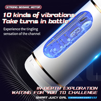 Coupe de masturbation automatique pour hommes, 10 modes de vibration, masturbateur électrique vibrant avec manchon réaliste en TPE, USB