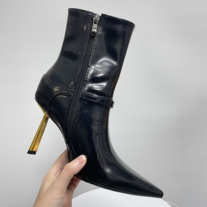 Stivaletti da Donna di Alta Qualità, Nuovi per l'Inverno, con Tacco Spesso, Casual, Versatili, Retrò con Fibbia - Product Image 6