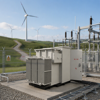 Transformateur extérieur monté sur socle, écoénergétique, 2000 kVA, faible perte, 50/60 Hz, jusqu'à 35 kV, à tirage réglable, pour usage électronique