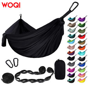 Hamac de camping portable en nylon Woqi avec sangles et sac de transport pour la randonnée, le trekking et la plage - Product Image 1