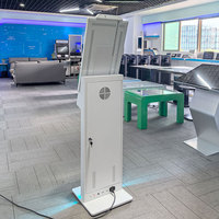 Kiosque en libre-service sur pied de 27 pouces, écran tactile tout-en-un avec imprimante, scanner, caméra pour l'enregistrement et le paiement en libre-service