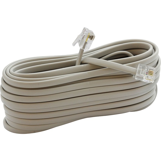 RJ11 RJ12 6P6C Telephone Cable multi core flat cable with crystal head