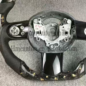 Volante Deportivo de Fibra de Carbono Forjado con Empuñadura de Cuero M Performance para BMW Mini Cooper S R56 R61 - Product Image 5