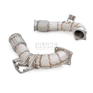 Tuyau d'échappement avant haute performance en acier inoxydable avec couche d'isolation thermique pour Audi R8 5.2L 2019-2026 - Pièces de système d'échappement automobile - Product Image 5