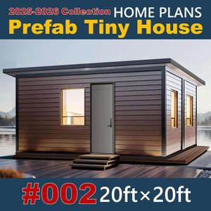 แบบบ้านขนาดเล็กสำเร็จรูป InCustom ขนาด 20 ฟุต x 20 ฟุต บ้านโมเดิร์นสำเร็จรูปสำหรับผู้ใหญ่ พื้นที่อยู่อาศัยสำเร็จรูป - Product Image 5