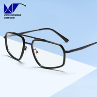 Lunettes optiques métalliques personnalisées OEM taille 55-18-149, anti-lumière bleue, pour adultes unisexes, service d'échantillons rapide