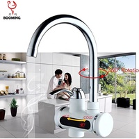 Robinet chauffe-eau électrique instantané à aspiration descendante pour cuisine avec affichage LED 2025
