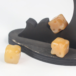 Bodhi Cheese Pendant <b>Spacers</b> For DIY Jewelry Bracelet Buddhist Beads Small Sugar Cube Shape White Jade Style - Product Image 2