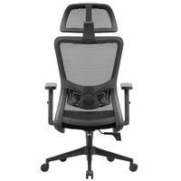 Fauteuil de Bureau Commercial de Haute Qualité Confortable avec Accoudoirs Relevables Appuie-tête Réglable, Massage et Roulettes en Nylon