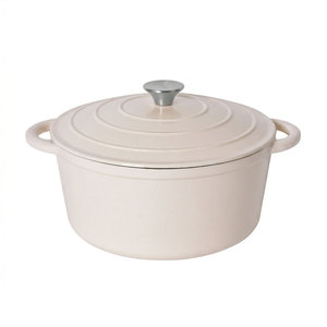 Vente en gros de casseroles en fonte émaillée E-Top casseroles personnalisées en fonte antiadhésive de haute qualité Dkm Tencere Marmite Ollas De Cocina - Product Image 1