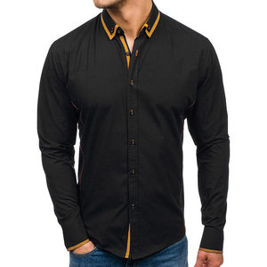 Camisas de Vestir de Diseño Entallado de Manga Larga, Casuales, de Moda, de Marca, Talla Grande, Personalizadas al por Mayor, para Hombre, 100% Algodón, 2020 - Product Image 6