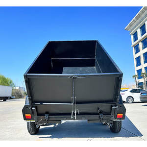 Remorque <span class=keywords><strong>benne</strong></span> à double essieu, personnalisable en version cage ou galvanisée à chaud, dimensions 8*5, 10*5, 10*6, 13*6 - Product Image 5