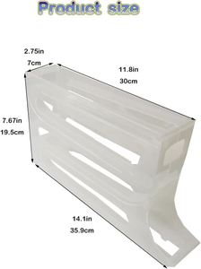 Plastic <b>Egg</b> Tray <b>Storage</b> Box with 1 Tier <b>Egg</b> Holder Multifunction Food Container for Living Room Use - Product Image 5