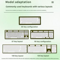 ZORNHER PBT Keycaps Custom Gaming Keycaps Double Shot English Layout for PC DIY Keyboard Accessories