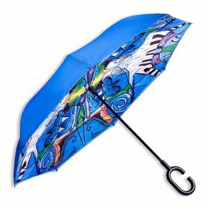 Suppliers Wholesale 30 Inch Large <b>Windproof</b> Prints Big Luxury Promotional Branded Custom Golf <b>Umbrella</b> With Logo - Product Image 6
