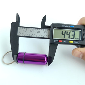 Contenitore Portatile Impermeabile in Alluminio per Emergenze e Sopravvivenza, Scatola di Sicurezza per Esterni, Portapillole con Portachiavi in Metallo - Product Image 4