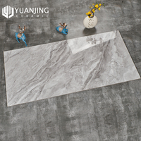 Carreaux de sol en porcelaine émaillée polie brillante, gris clair, gris foncé, blanc, effet marbre pleine masse 750x1500mm, haute qualité, vente chaude