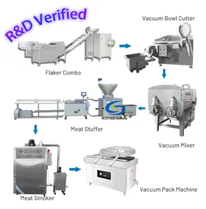 Lite Automatisering Best Verkopende Worst Productielijn Commerciële Industriële Worst Maken Machine