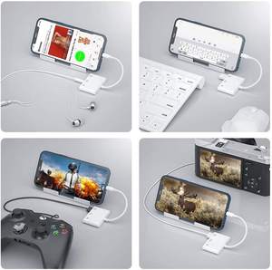 3 Trong 1 USB OTG Adapter Loại C Để Loại C Sạc Âm Thanh 3.5Mm Jack USB Headphone Adapter USB C Docking Station - Product Image 4