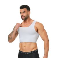 Soutien-gorge gainant sans couture et respirant pour hommes, idéal pour les personnes transgenres FTM à forte poitrine et pour dissimuler les seins.