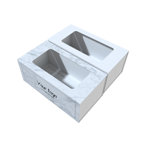 Caja de Exhibición para Pastelería de Nuevo Diseño, Resistente a la Grasa, Personalizable, de Grado Alimenticio, para Pasteles, Postres y Galletas, con Ventana