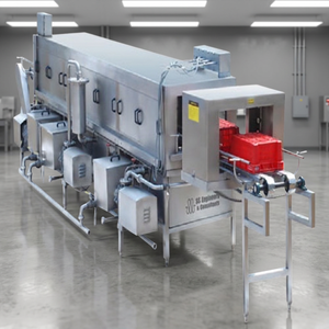 Machine de nettoyage et de dégraissage pour paniers de tunnel, équipement de cuisine, pompes, plateaux et palettes en plastique, pour caisses et cages en plastique - Product Image 2