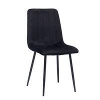 Chaises de salon de meubles de maison minimalistes modernes de luxe colorés chaise de salle à manger en velours avec pieds en métal pour hôtel restaurant