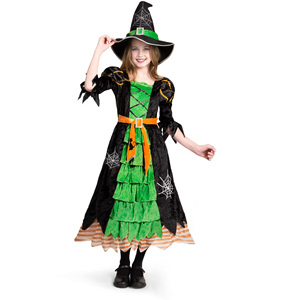 Gran oferta, conjunto <span class=keywords><strong>de</strong></span> disfraz <span class=keywords><strong>de</strong></span> Cosplay <span class=keywords><strong>de</strong></span> bruja bonita para niños y niñas, vestido <span class=keywords><strong>de</strong></span> princesa con accesorios para fiestas y fanáticos del Anime - Product Image 2