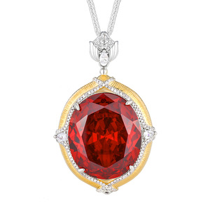 2026 new Hot Sale jewelry simulation color treasure large <b>egg</b>-shaped retro brushed craft pendant necklace stone 25*30 - Product Image 5