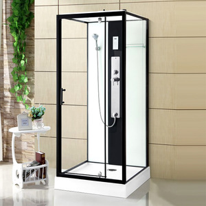 Box Doccia Scorrevole Rettangolare con Vetro Temperato, Piatto Doccia in Acrilico, Design Semplice e Lussuoso <span class=keywords><strong>per</strong></span> Bagni Piccoli - Product Image 1