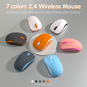 Compact Wireless Mouse <b>Mini</b> Optical 3 Buttons Battery Powered For <b>Laptop</b> Desktop Office Use Multiple Colors Available - Product Image 2