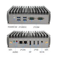 Micro ordinateur industriel client léger PC J6426 N100 4K triple affichage 2 COM 4g smart linux iot passerelle pare-feu de bureau mini pc