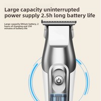 Tondeuse à cheveux électrique pour usage domestique, batterie 2000-4000 mAh, tête de lame lavable, coiffure professionnelle pour têtes huilées