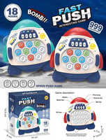 Vente chaude enfants décompresser presse musique Whack-a-mole Console de jeu éducatif Pop rapide Push vitesse jeu Machine jouet