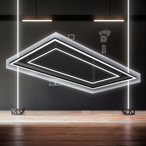 Équipement d'atelier automobile, éclairage hexagonal, lampe de réparation automobile pour showroom, éclairage de garage, lumières LED en nid d'abeille - Product Image 3