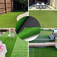 Gazon synthétique artificiel pour application de jardin Type de plante parfait pour l'aménagement paysager