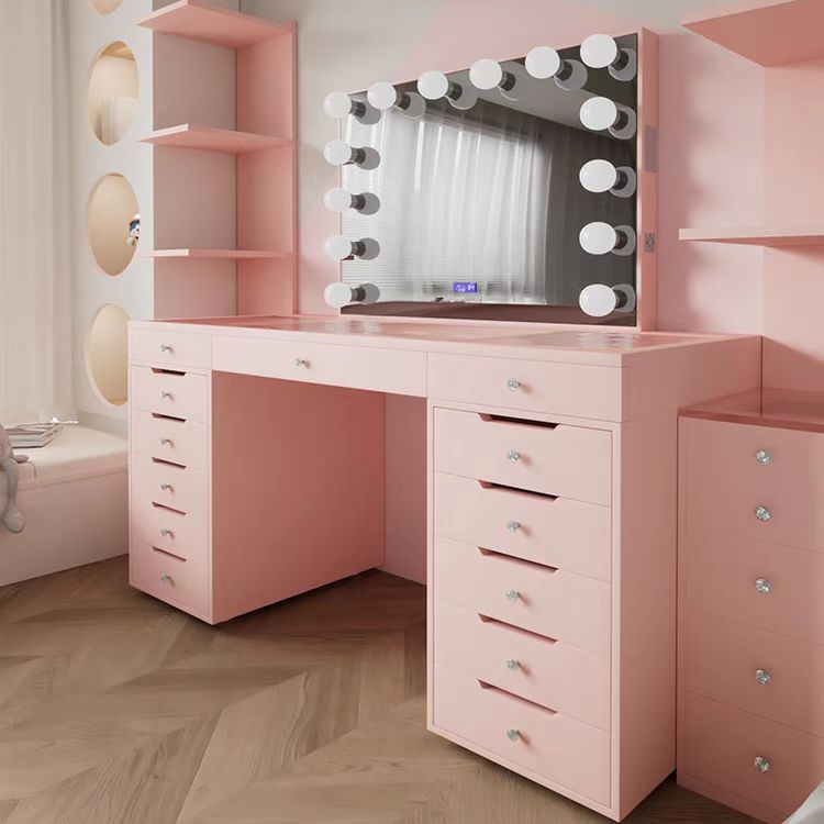 Makeup Vanity Desk with Large Mirror