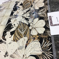 Mosaïque de marbre personnalisée en micro-pierre, motif médaillon, incrustation de marbre, tapis de mosaïque en marbre, carrelage de sol