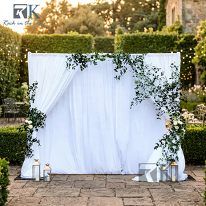 Elegante Soporte de Tela para Decoración de Bodas, Soporte de Fondo con Marco de Aluminio para Fiestas - Product Image 2