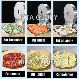 500 KG/H Acero inoxidable Automático Limón Manzana Jengibre Hongo Cortador de frutas y verduras Máquina rebanadora - Product Image 6