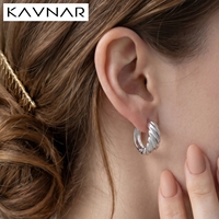 Boucles d'oreilles créoles pour femmes, plaqué or blanc, cuivre torsadé en forme de C, tige en argent 925, sans nickel, usage quotidien, vente en gros OEM
