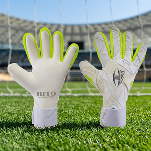 Customized Goalkeeper Gloves Front Palm Contact Latex Backhand Sublimation Printing Roll Finger Top High Quality - Product Image 2