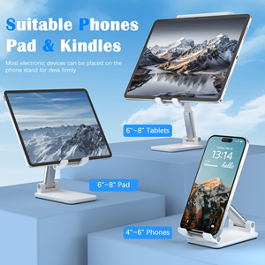 Adjustable Holder Phone Holder Cell <b>Tablet</b> Desk Thick Case Friendly Phone Holder <b>Stand</b> Cell Phone <b>Stand</b> Plastic with Custom Logo - Product Image 5